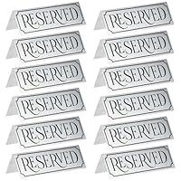 Algopix Similar Product 17 - 12Pack Small Metal Reserved Table