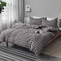 Algopix Similar Product 4 - Nanko Queen Duvet Cover Set Gray 3