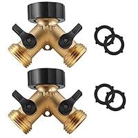 Algopix Similar Product 10 - IPOW Solid Brass Body Backyard 2 Way Y