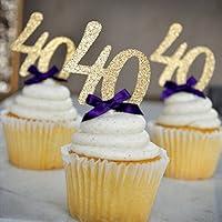 Algopix Similar Product 11 - 40th Birthday Party Decor Glitter Gold
