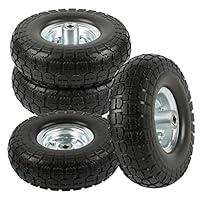 Algopix Similar Product 16 - go2buy 4 Pcs 10Inch Solid Rubber Tyre