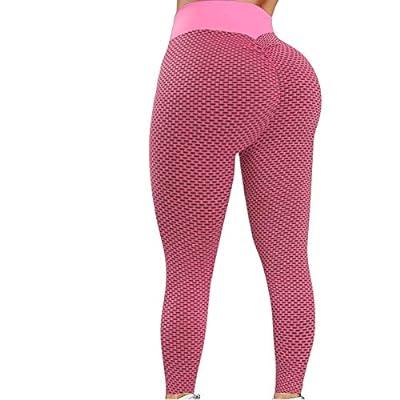 Women Leggings Yoga High Waist Peach Butt Lift Gym Pants Stretch with  Pockets for Workout, Run, Fitness, Yoga, XL, purple : : Fashion