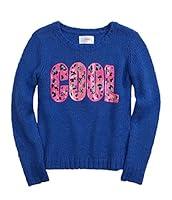 Algopix Similar Product 4 - Justice Girls Happy Knit Sweater Blue