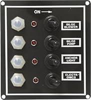 Algopix Similar Product 5 - SeaSense LED Switch Panel 4 Gang with