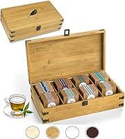 Algopix Similar Product 1 - Zen Earth Inspired Bamboo Tea Organizer