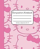 Algopix Similar Product 16 - Pink Kitty Sketch Composition Notebook