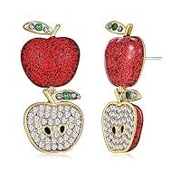 Algopix Similar Product 18 - CLASSYZINT Apple Dangle Earrings for