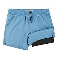 Algopix Similar Product 13 - NIMENJOJA Mens 55 Gym Running Shorts