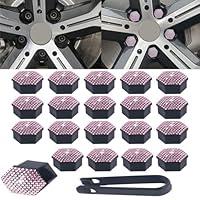 Algopix Similar Product 3 - MYHOBBY Bling Rhinestone Car Wheel Nut