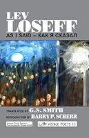 Algopix Similar Product 10 - As I Said (Arc Visible Poets Book 33)