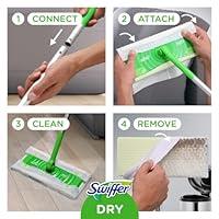 Microfiber Mop Hardwood Floor Mop for Floor Cleaning- MEXERRIS Wood Floor  Mop with 4X Reusable Pads, Dust Wet Mops with Adjustable Handle Flat Mop