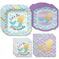Algopix Similar Product 3 - Big Dot of Happiness Lets Be Mermaids