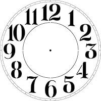 Algopix Similar Product 10 - Designer Stencils Modern Numeral Clock