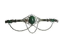 Algopix Similar Product 5 - Green Agate Circlet handmade jewelry