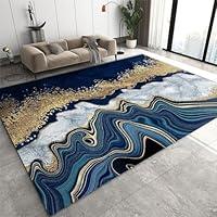 Algopix Similar Product 9 - TIMOILU 2x6 Runner Rug Navy Blue Marble