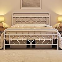 Algopix Similar Product 4 - Topeakmart Queen Bed Frames Metal