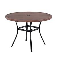 Algopix Similar Product 12 - VICLLAX Round Patio Table with Umbrella