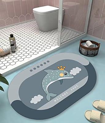 Diatomaceous Earth Bath Mat, Stone Bath mat, Instant Absorbent Bath mat,  Quick Dry Bath mats,Bath Stone mat for Bathroom Non Slip, Bath mats for