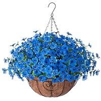 Algopix Similar Product 11 - Artificial Flowers with Hanging Basket