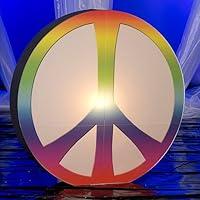 Algopix Similar Product 8 - 60s Sixties Giant Lighted Peace Sign