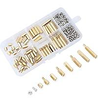 Algopix Similar Product 19 - eBoot 180 Pieces Male Female Hex Brass