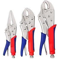 Algopix Similar Product 14 - WORKPRO 3piece Locking Pliers Set