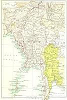 Algopix Similar Product 19 - Burma Myanmar Map Journal Vintage Map