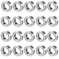 Algopix Similar Product 9 - uxcell 20pcs MR106ZZ 6mmx10mmx3mm