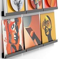 Algopix Similar Product 13 - Vinyl Record Shelf Wall Mount 6 Pack