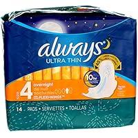 Algopix Similar Product 13 - Always Ultra Thin Pads Overnight 14 ea