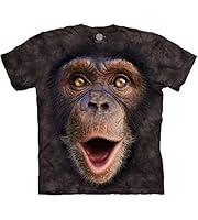 Algopix Similar Product 11 - The Mountain mens Happy Chimp T Shirt