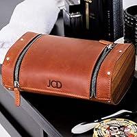Algopix Similar Product 17 - Personalized Leather Dopp Kit Father