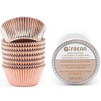 Algopix Similar Product 2 - Gifbera Rose Gold Foil Cupcake Liners