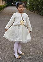 Algopix Similar Product 3 - Flower girl sweater Ivory and gold
