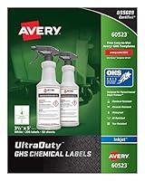 Algopix Similar Product 2 - Avery Ultra Duty GHS Chemical Labels