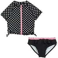 Algopix Similar Product 3 - SwimZip Girl Short Sleeve Rash Guard
