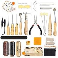 Algopix Similar Product 17 - Leather Sewing Tools SIMPZIA 25 Pieces