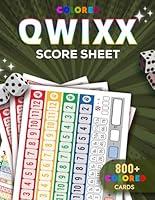 Algopix Similar Product 19 - Qwixx Score Pads 800 Colored Qwixx