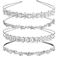 Algopix Similar Product 9 - TecUnite 4 Pieces Rhinestones Wedding