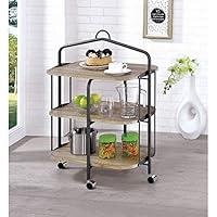 Algopix Similar Product 7 - Benjara Benzara Wooden Serving Cart