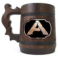 Algopix Similar Product 12 - ARK Wooden Beer Mug Gamer Engraved