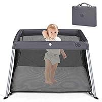 Algopix Similar Product 11 - BABY JOY Baby Foldable Travel Crib 2
