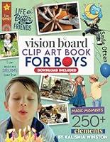 Algopix Similar Product 16 - Vision Board Clip Art Book for Boys