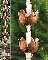 Algopix Similar Product 11 - Ancient Graffiti Lily Cup Rain Chain