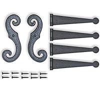 Algopix Similar Product 18 - Decorative Vinyl Shutter Hinges and S