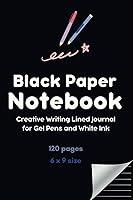 Algopix Similar Product 3 - Black Paper Notebook  Creative Writing