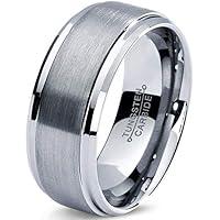 Algopix Similar Product 18 - Tungsten Wedding Band Ring 8mm 6mm for