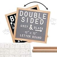 Algopix Similar Product 9 - Felt Letter Board 12x12  Double Sided