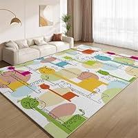 Algopix Similar Product 11 - Cute Animal Area Rug 4x6 Colored