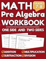 Algopix Similar Product 12 - Pre Algebra Workbook For Grades 7 To 8